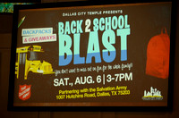 August 7, 2016      Back 2 School Blast at The Salvation Army